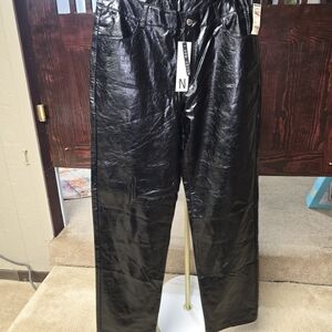 NWT Size Medium Noisy May Vinyl Pants